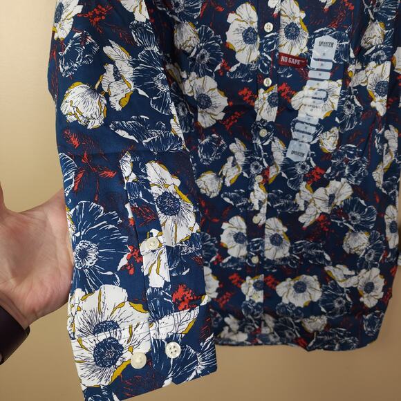 Duluth Wrinklefighter Tunic in Navy Sun Floral Size XS - Picture 4 of 9